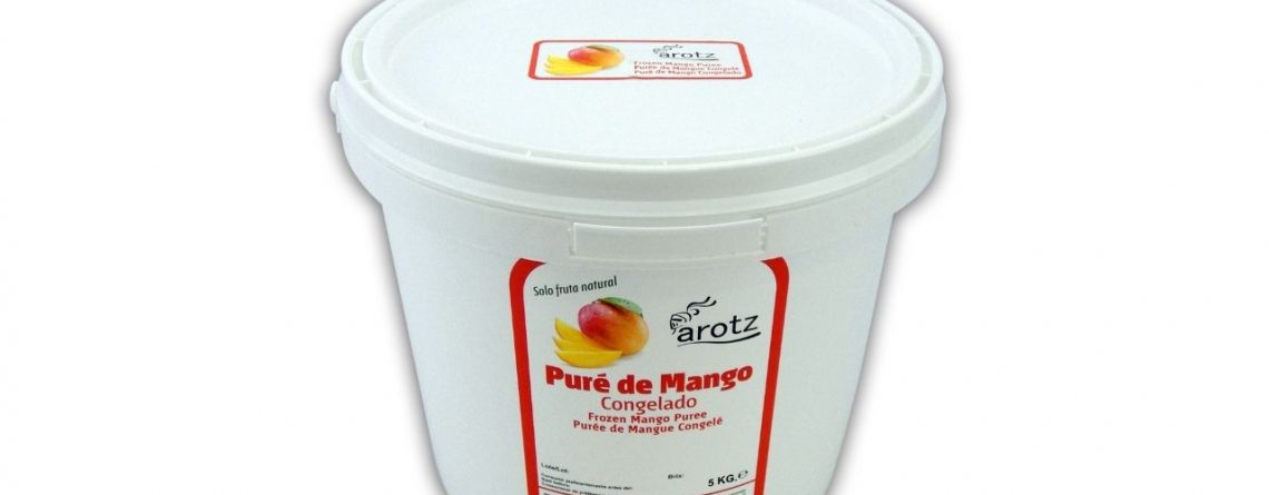 Purés de frutas congelados en formato de 5 Kilos para heladería y pastelería