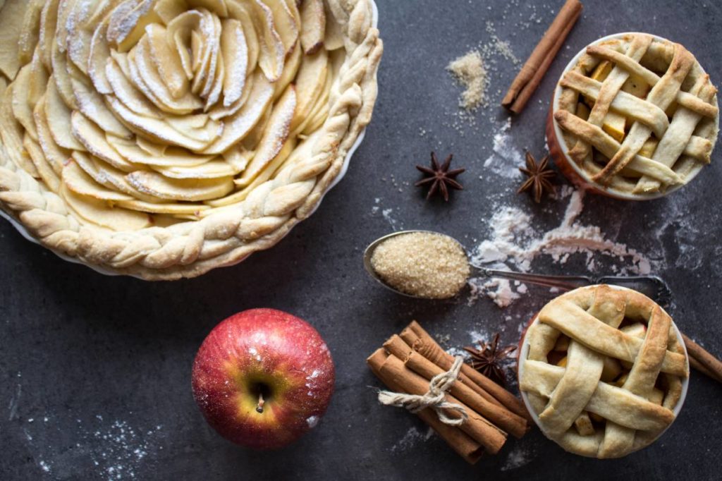 discos de manzana congelada para tartas artesanas