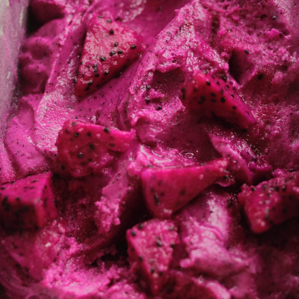 puré congelado de pitaya roja